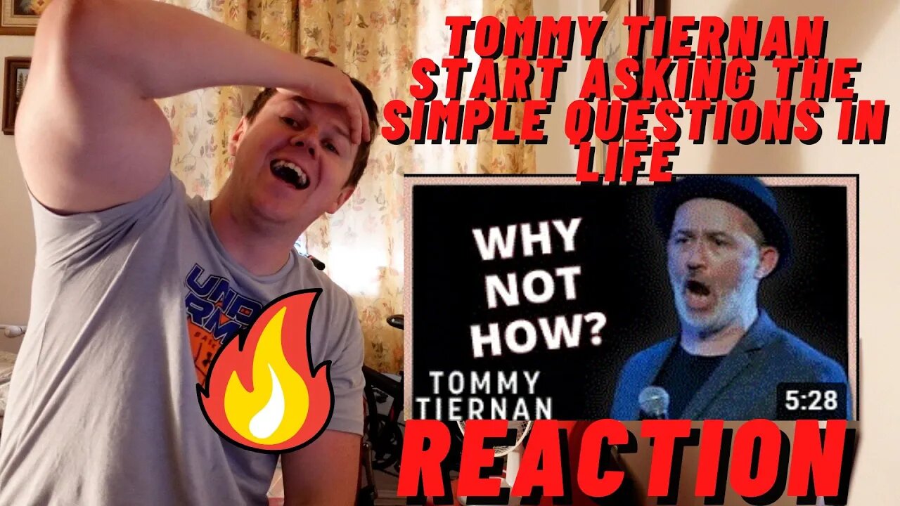 TOMMY TIERNAN - Start Asking The Simple Questions In Life ((IRISH GUY REACTION!!))