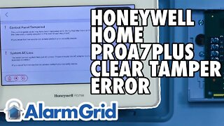 Honeywell Home PROA7PLUS: Clear a Tamper Error