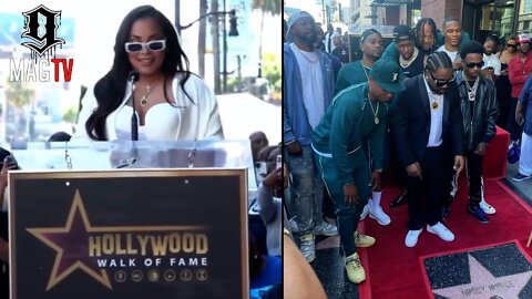 Lauren London Speaks At Nipsey Hussle's Hollywood Walk Of Fame Ceremony! 🙏🏾