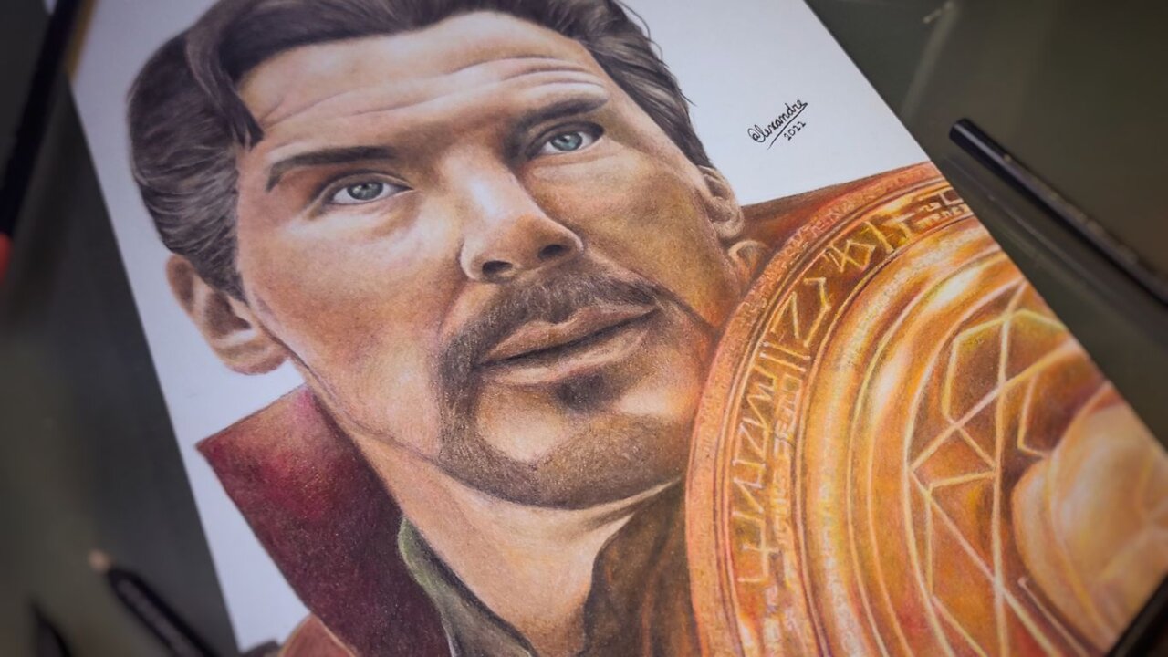 Como desenhar o Dr. Estranho! How to draw Dr. strange in the multiverse of madness - Alearts