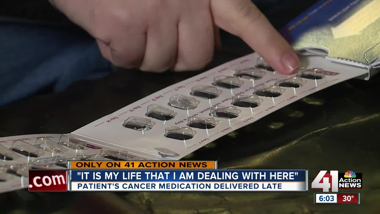 Overland Park man worries as chemo pills almost not delivered