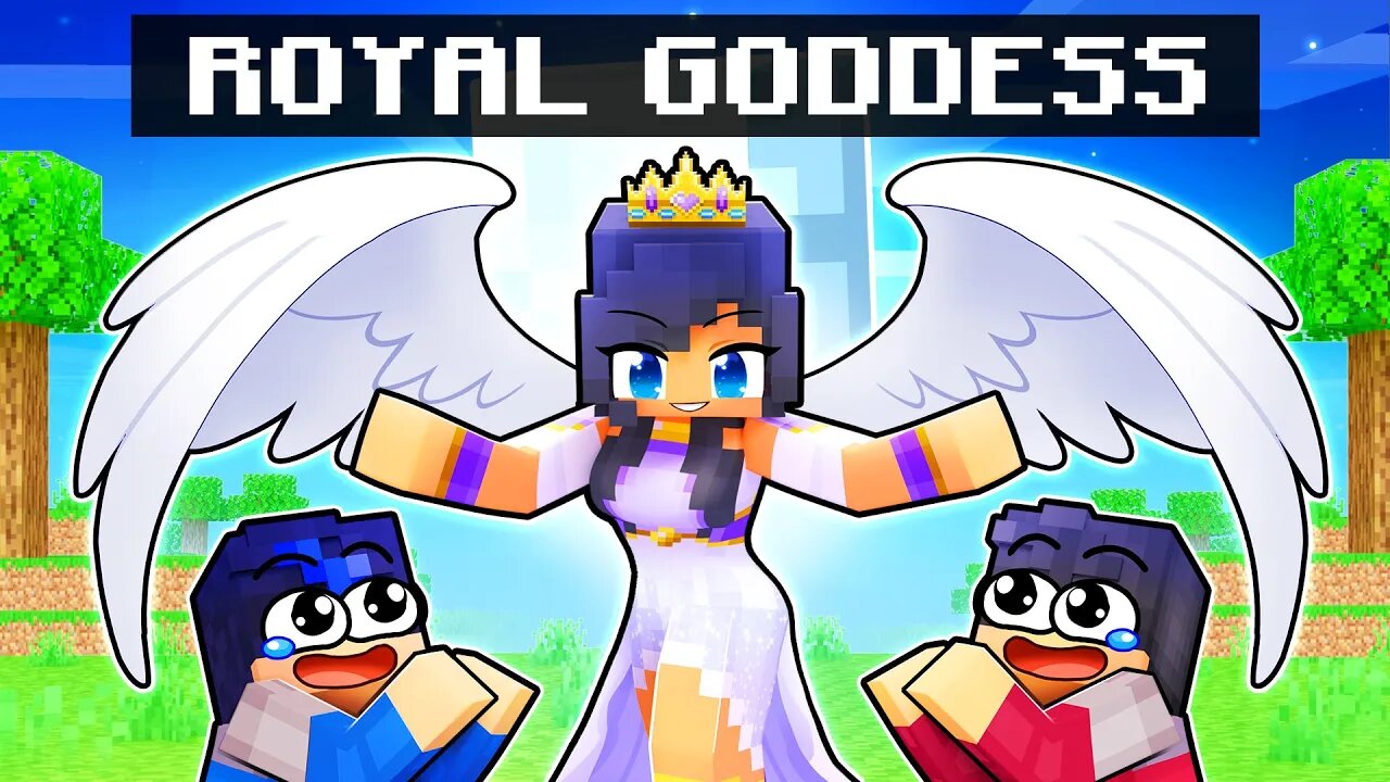 Playing as a ROYAL GODDESS ANGEL in Minecraft!