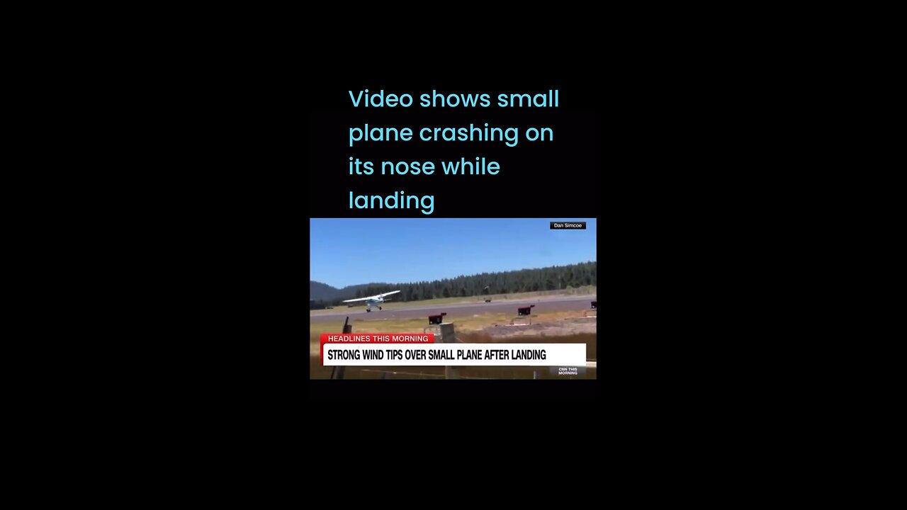 Video shows small plane crashing on its nose while landing #lioneyenews #BreakingNews #news