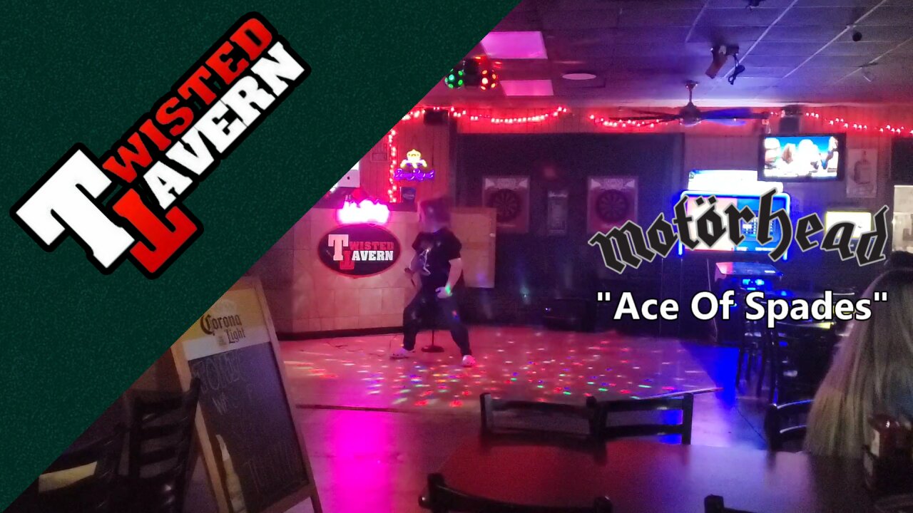 KARAOKE - Motörhead - Ace Of Spades (Cover) (mic cord detaches in the middle of song)