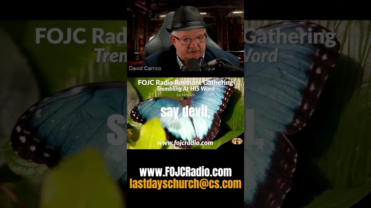 TALK BACK TO THE DEVIL! | David Carrico | #FOJC Radio | #shorts