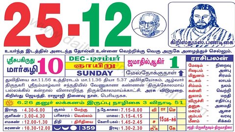 இன்றைய ராசிபலன் ||25|12|2022 ||ஞாயிற்றுக்கிழமை||Today Rasi Palan | Daily Horoscope