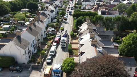 Cedric John & Sons Ltd Daf Truck Leaving Porthcawl Meet - Welsh Drones Productions