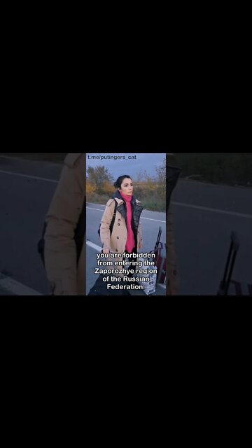 A Ukrainian woman is running (my guess)