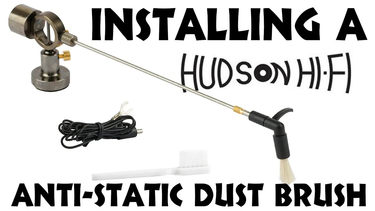 Installing the Hudson Hi-Fi Anti-Static Dust Brush Tonearm