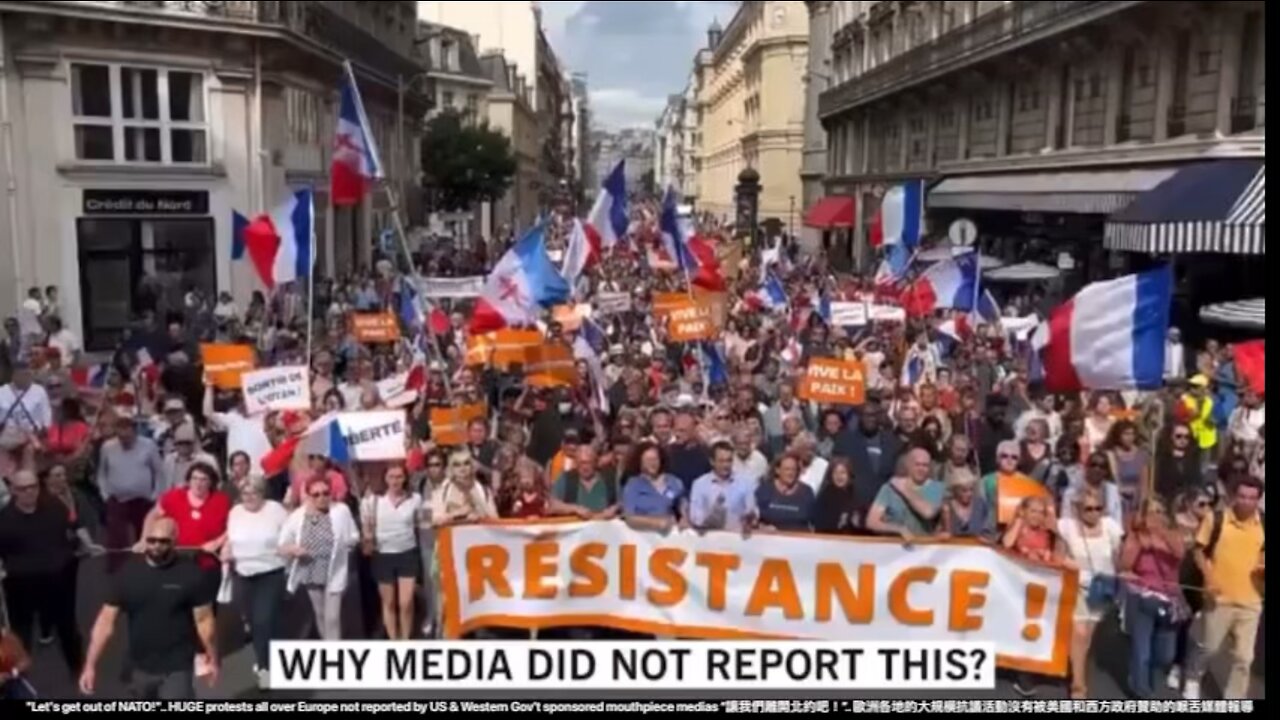 HUGE protests all over Europe not reported by US & Western Gov’t sponsored mouthpiece medias