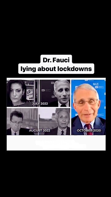Dr Fauci in 2022 versus 2020. Seems his memory isn’t very good!