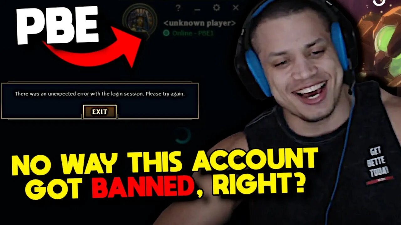 Tyler1 Shared PBE Account On Stream