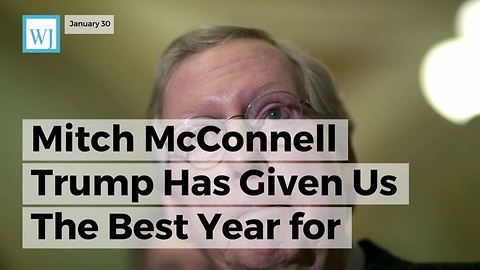 Mitch Mcconnell Trump Has Given Us The Best Year For Conservatives In The 30 Years