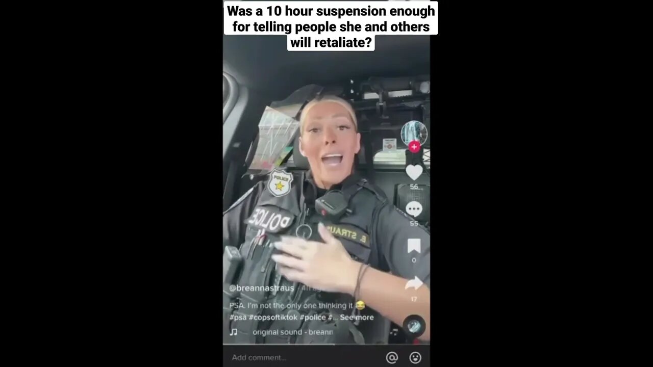 Only a 10 hour suspension for telling everyone on TiKTok that she will retaliate against you