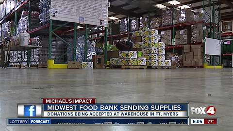 Southwest Florida food bank sending supplies to panhandle