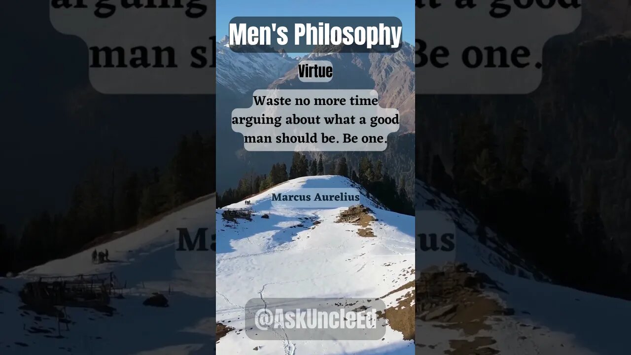 Men's Philosophy : Virtue