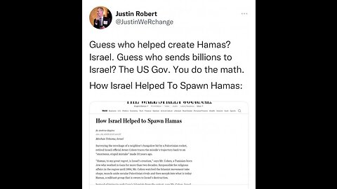 hamas created by israel