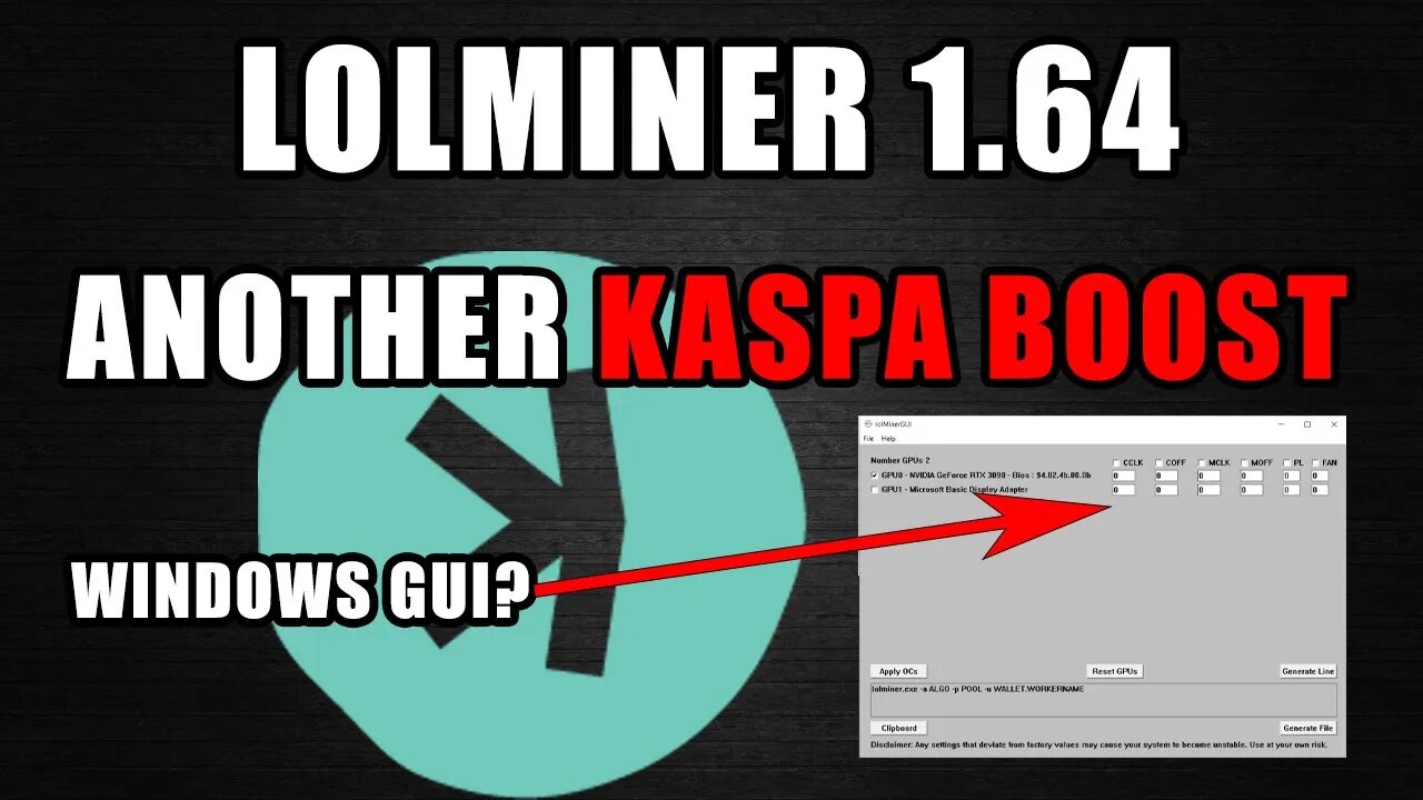 lolMiner Did it again ANOTHER KASPA BOOST | 1.64