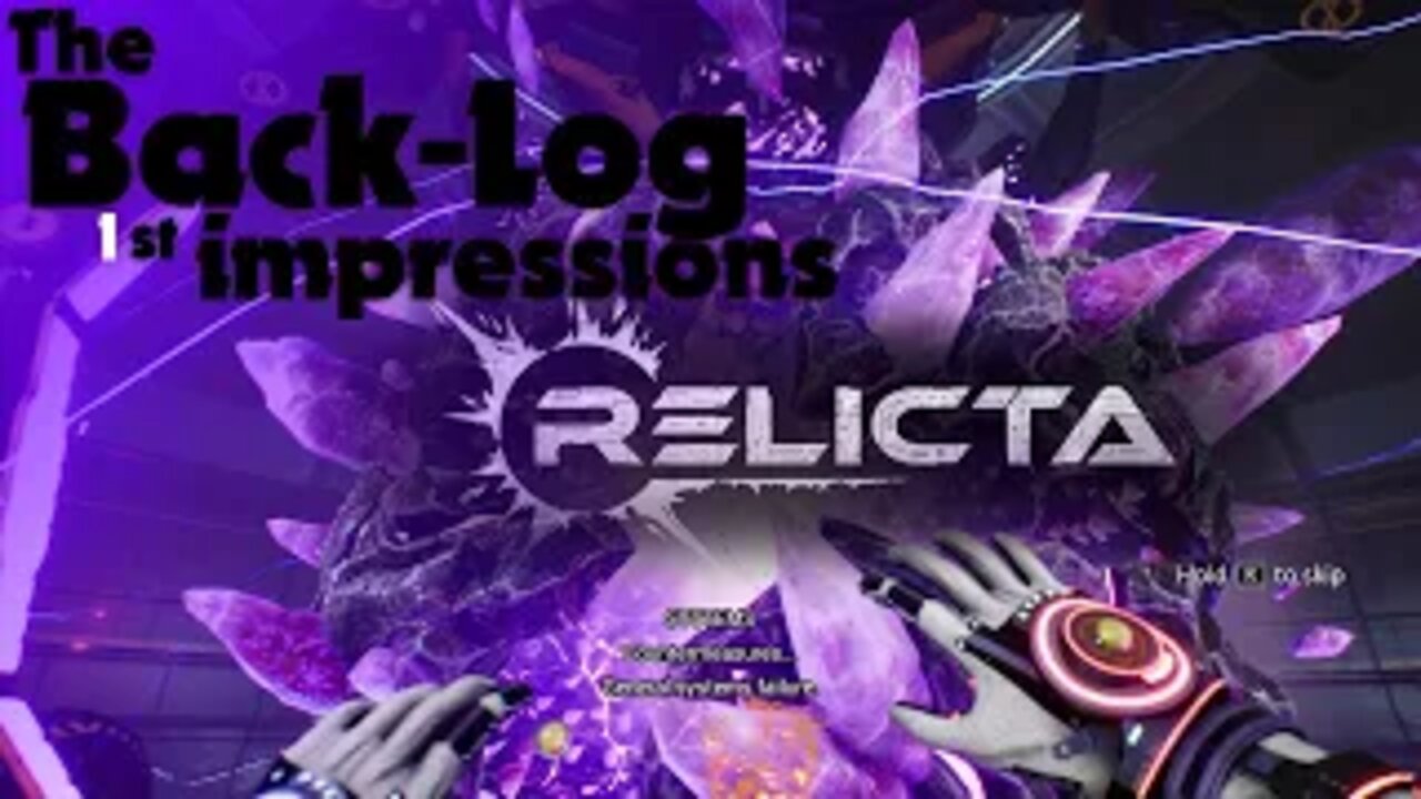 Back-log Impression of Relicta, a first person puzzle game free this week on epic game store.