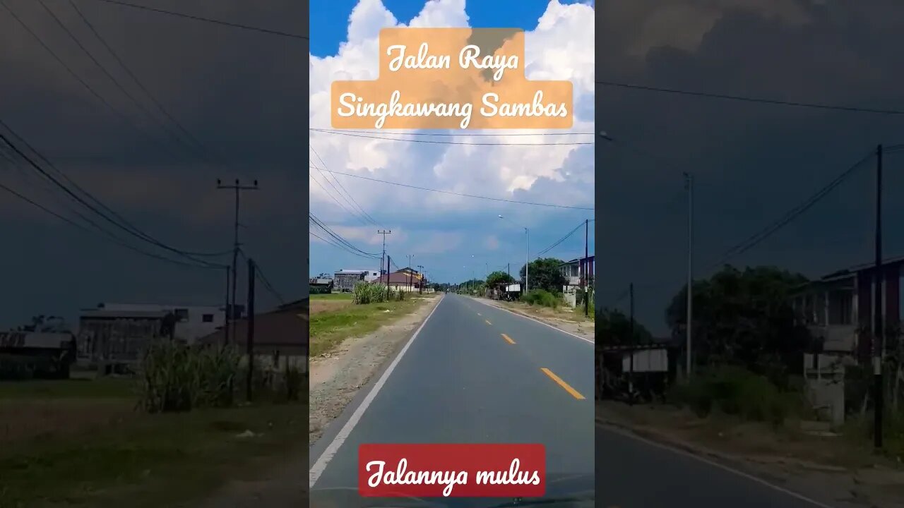 Jalan Raya Singkawang Sambas Mulus dan Bersih #fypp #fypシ #fypシ゚viral #fyptiktok #pulangkampung