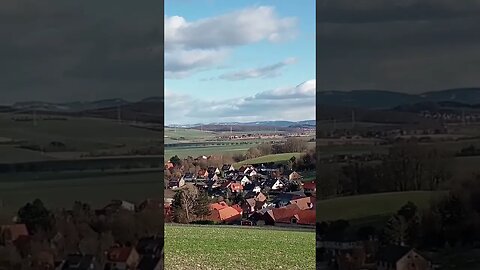 #shorts Irmenseul mit Blick auf den verschneiten Harz