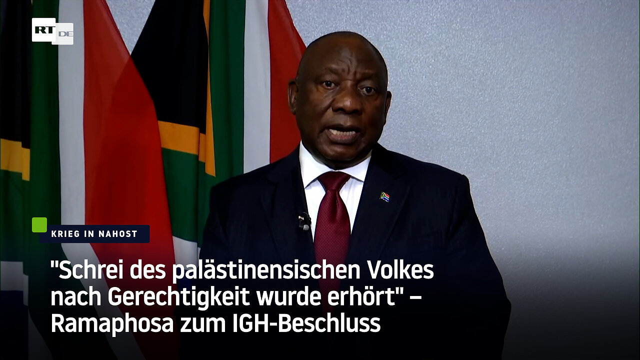 "Schrei des palästinensischen Volkes nach Gerechtigkeit wurde erhört" – Ramaphosa zum IGH-Beschluss