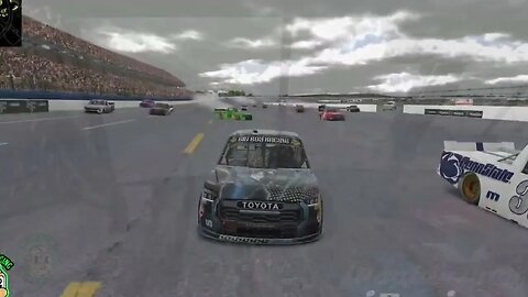 Barley Made it through in The @dauntlesstea Toyota Tundra. #racing #simracing #nascar #bedauntless