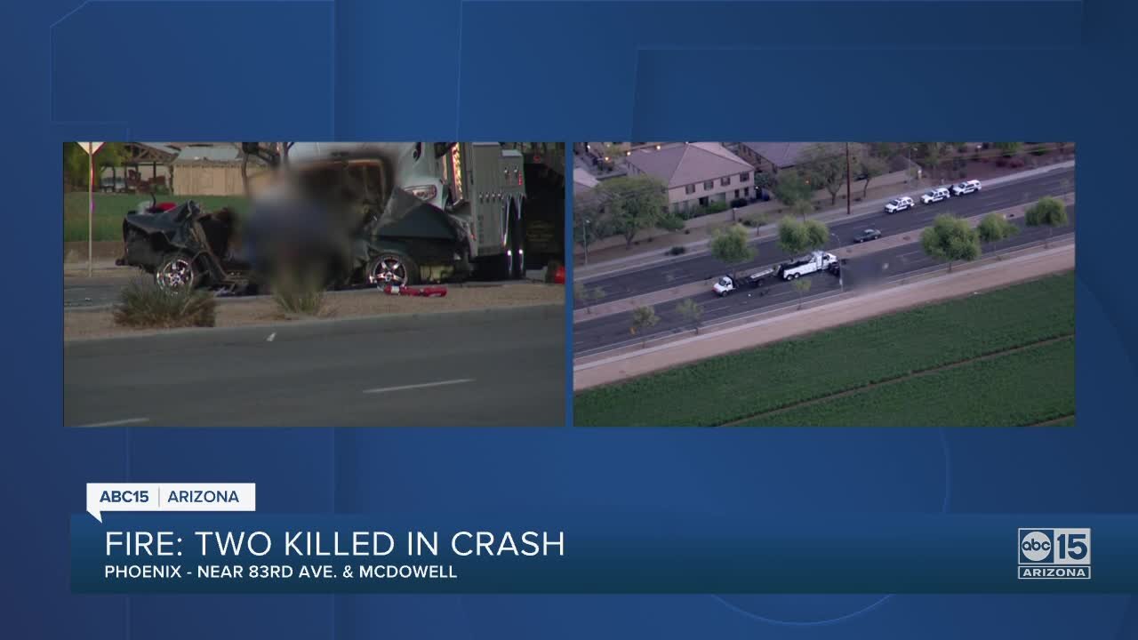 Two people killed in crash involving tow truck near 83rd Ave and McDowell