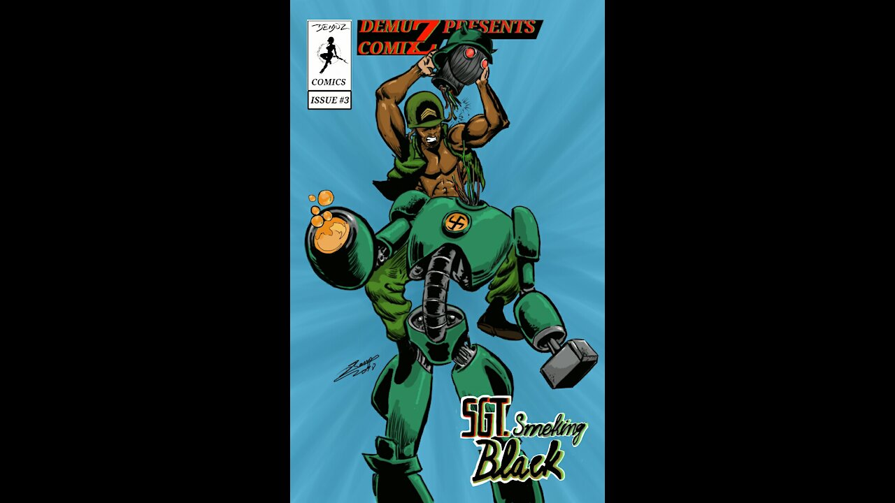 SGT SMOKING BLACK DEMUZ COMIX
