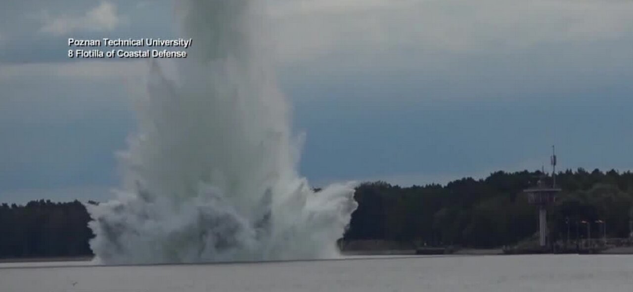 British WW2 bomb explodes in Poland yesterday