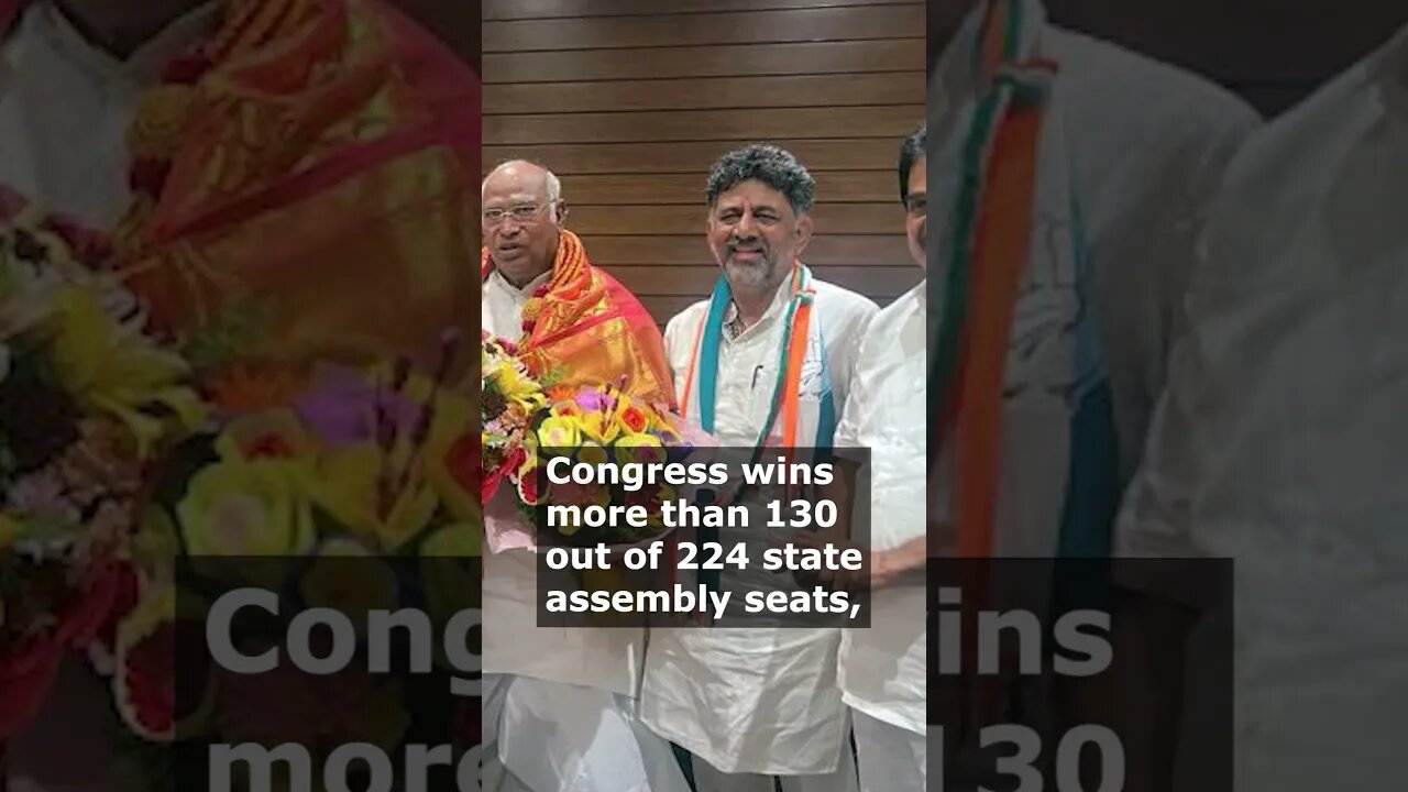 Congress Party Defeats BJP in Crucial Karnataka Election, Boosting Morale Ahead of National Polls