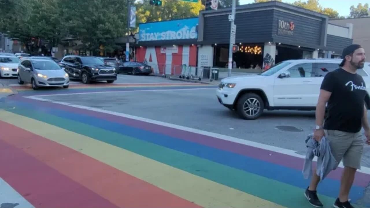 RAINBOW CROSSWALK PREACHING PRIDE 2022!