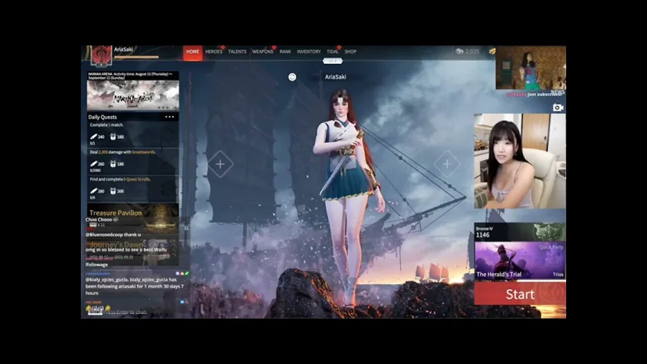 Aria Shows Her BUTT to Chat