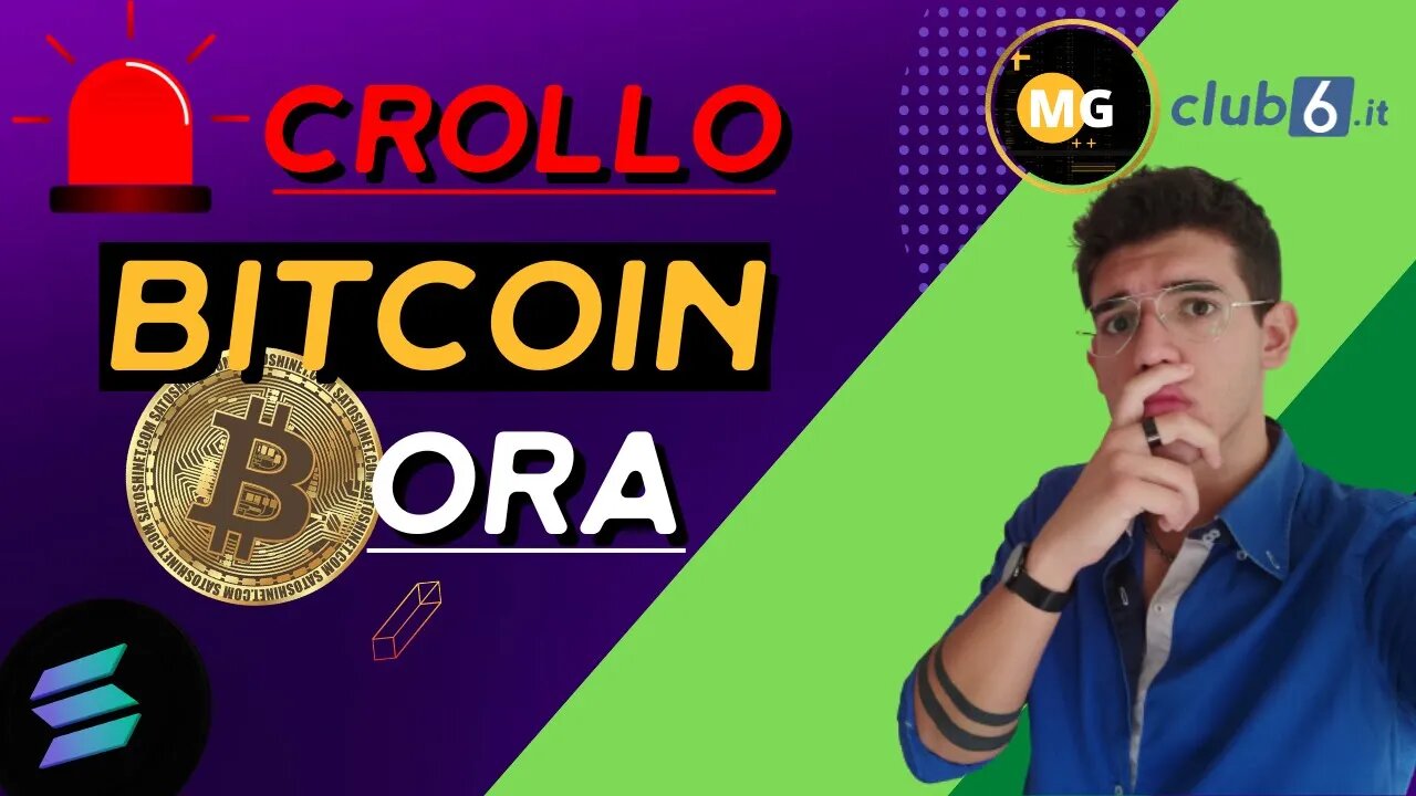 CROLLO BITCOIN ORA!? ROTTURA AVVENUTA | Grayscale, Solana | Analisi Tecnica Trading Italia MG Mattia