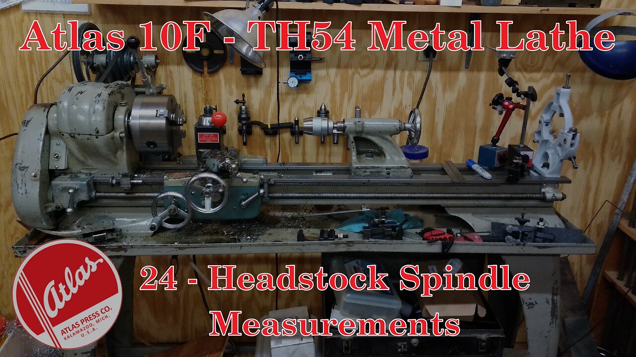 Atlas 10F Lathe - TH54 - 24 - Headstock Spindle Measurements