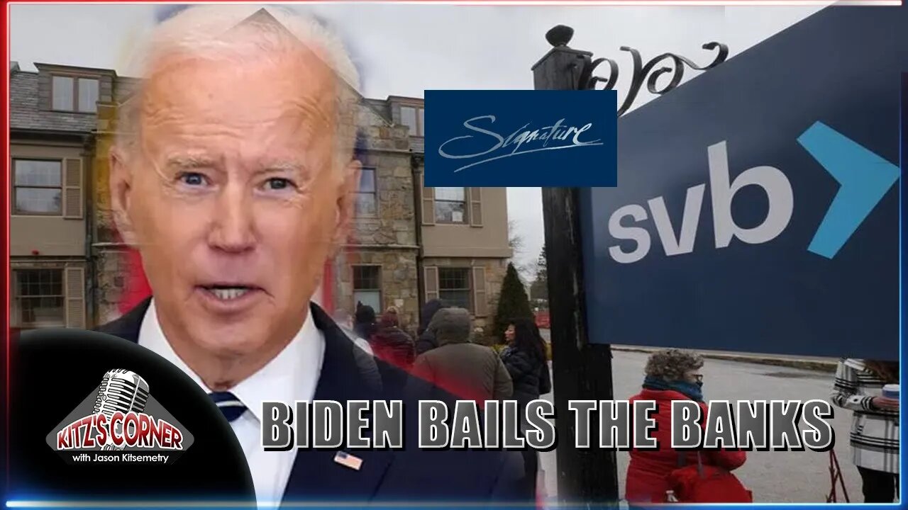 Biden bails out failing banks & slams door on reporters