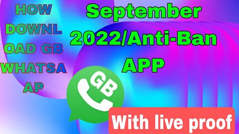 How download gb whatsaap/gb whatsaap download kese kare new 2022 suptember