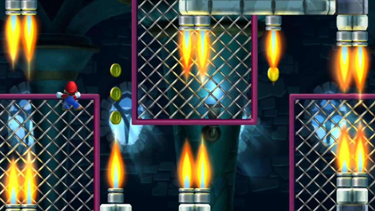 Sparkling Waters-Castle Larry's Torpedo Castle (All Star Coins) New Super Mario Bros U Deluxe