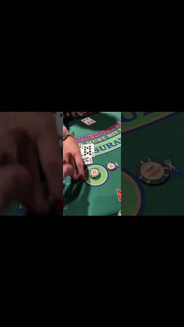 I got the pit boss sweating!! #blackjack #casino #gambling