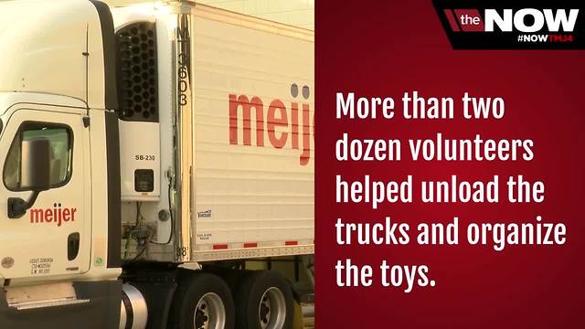 Meijer donates thousands of toys to the to Boys and girls club for Christmas