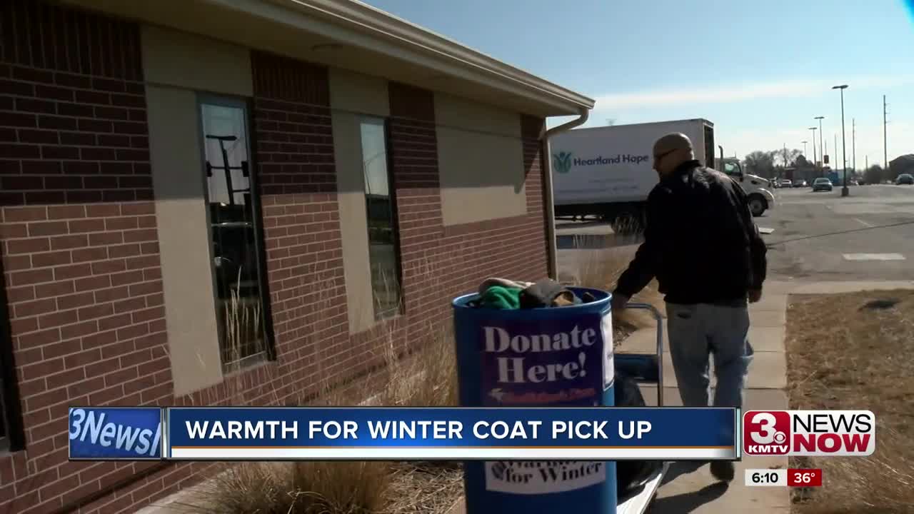 Warmth for Winter coat drive pick up held on Tuesday