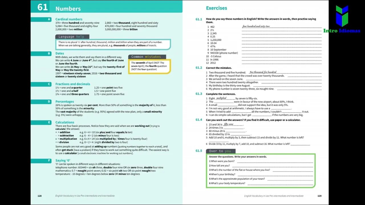 060 - 064 - ENGLISH VOCABULARY IN USE - Intermediate - CONCEPTS - Units 60 - 64