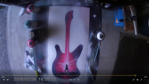 Spray Paint Art - The power of Rock and Roll - How to spray paint