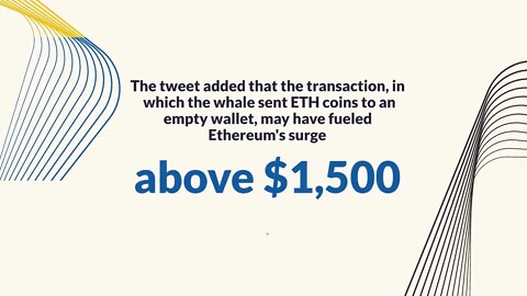 Unknown whales move millions of dollars in Ethereum – price increases