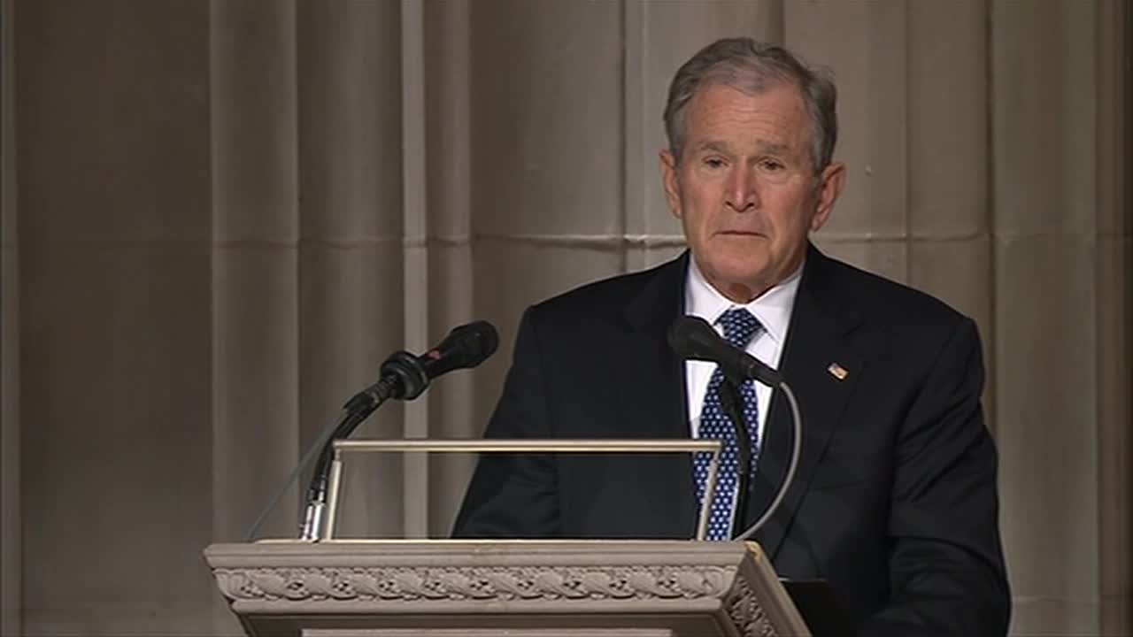 FULL VIDEO: Former President George W. Bush eulogizes his father, former President George H.W. Bush