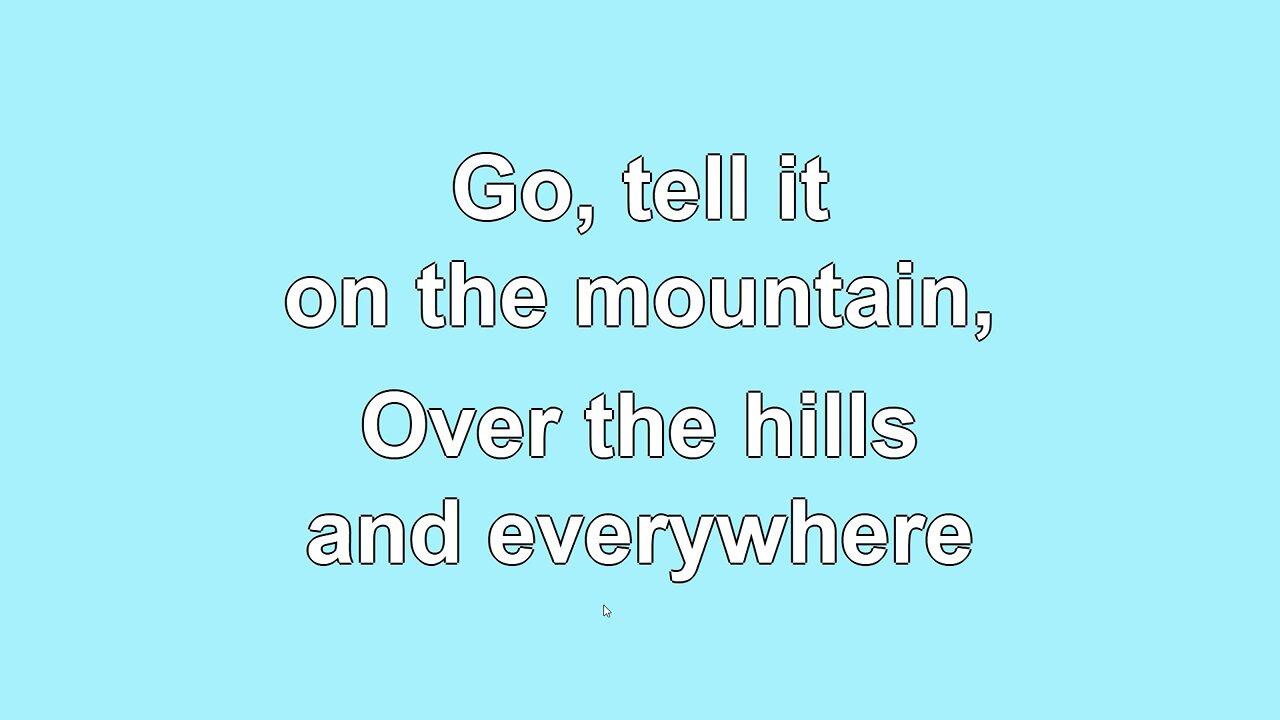 Go Tell it on the Mountain Verse 1