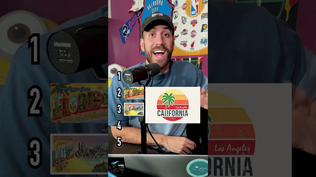 BLINDLY ranking U.S states #shorts #travel #tierlist