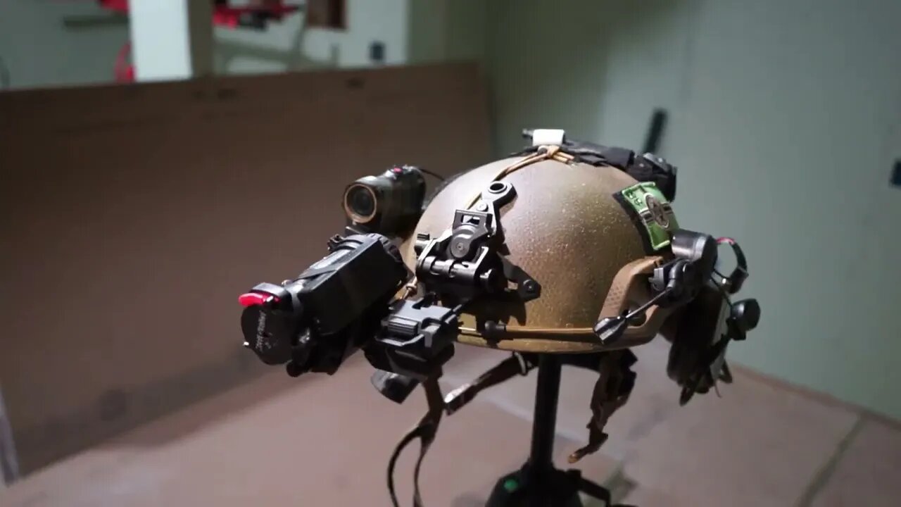 Ballistic Helmet And Nightvision Setup