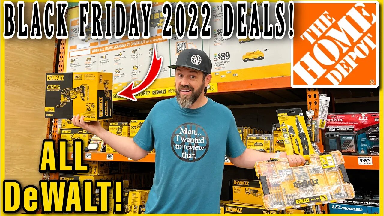 Home Depot Black Friday DeWALT Deals! Holiday Gift Shopping Covered!