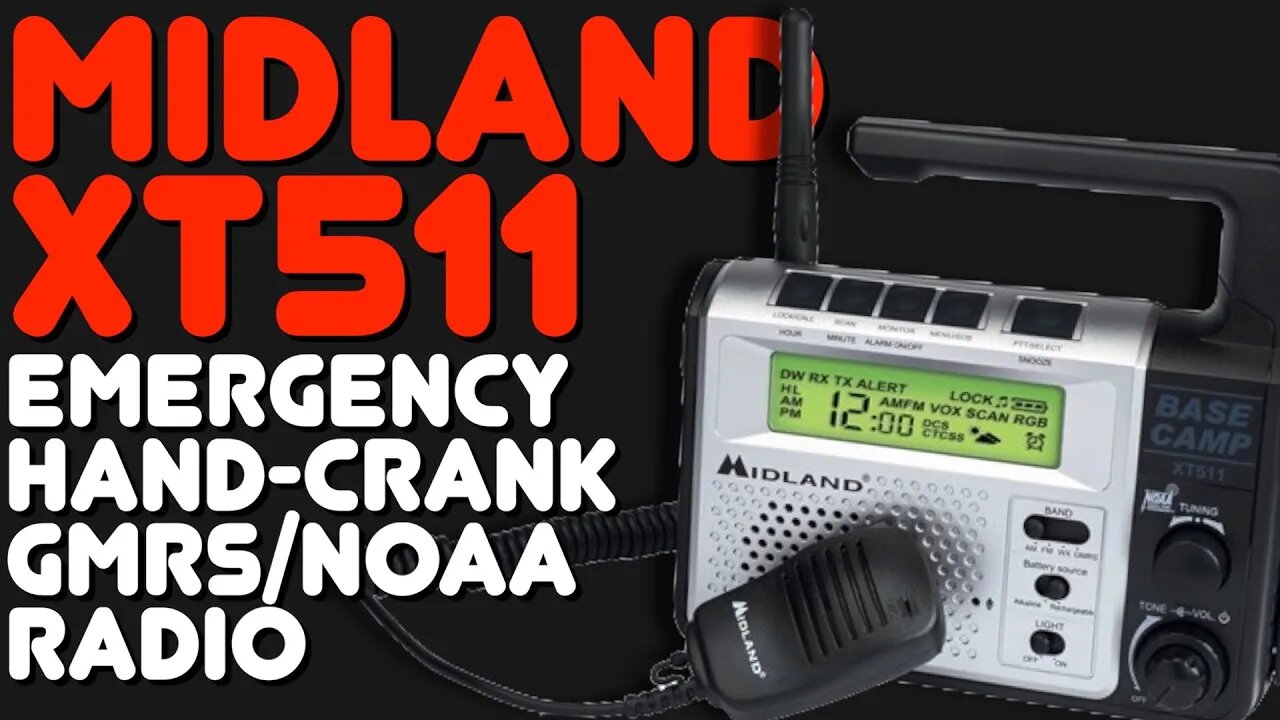 Midland XT511 Emergency GMRS Radio Review - Midland's Hand-Cranked Emergency-Powered GMRS Radio